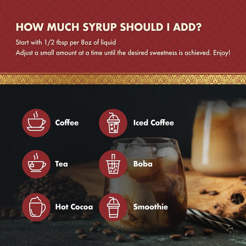 Choc Zero Coffee Syrup, Hazelnut - sugar and sucralose free coffee syrup with fiber