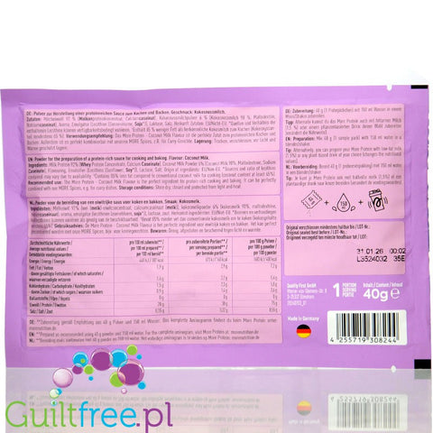 More Nutrition Total Protein Coconut Milk saszetka - mieszanka do proteinowego mleczka kokosowego instant by More Nutrition (more-nutrition-total-protein-coconut-milk-saszetka-mieszanka-do-proteinowego-mleczka-kokosowego-instant)