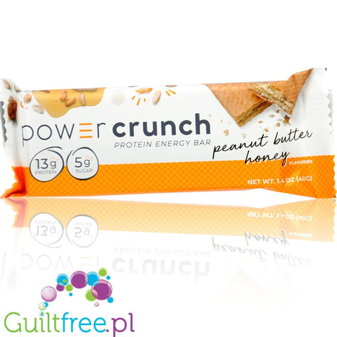 Power Crunch Peanut Butter Honey BOX x 12 PACK - protein wafers with stevia