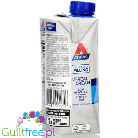 Atkins RTD Protein Shake, Creamy Cinnamon Swirl - a ready-made protein shake with vitamins