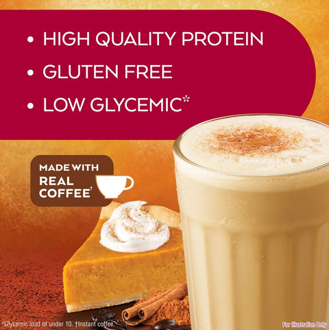 Atkins RTD Protein Shake, Pumpkin Spice Latte - gotowy koktajl proteinowy z witaminami i kawą, edycja limitowana