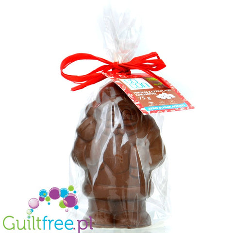 RAW COCOA Mikołaj z wegańskiej czekolady kokosowej bez dodatku cukru, słodzony tylko erytrolem