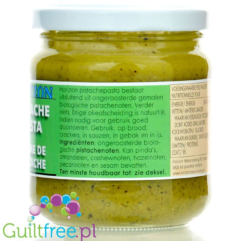 Horizon Crème de Pistache - pistachio cream 100% raw unroasted pistachios without salt or sugar