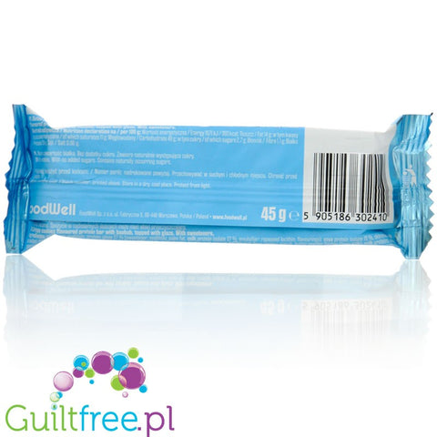 FoodWell Purella Superfoods Protein Crunchy Bar - a crunchy chocolate covered protein bar.