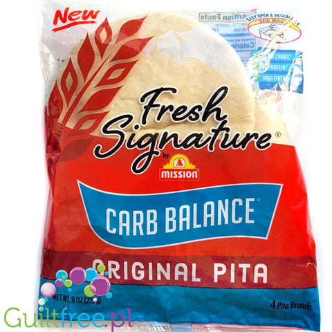 Mission Carb Balance Original Pita - niskowęglowodanowe pity błonnikowe 100kcal & 8g węglowodanów