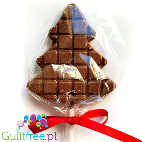 Santini Christmas, Christmas Tree - gluten-free milk chocolate lollipop with no added sugar