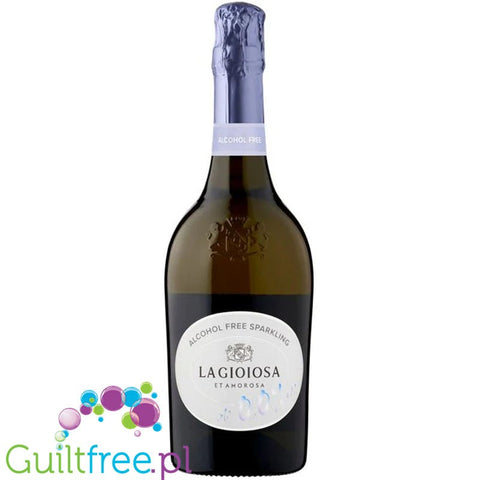 La Gioiosa Etamorosa Sparkling - wegańskie włoskie musujące białe wino bezalkoholowe 26kcal