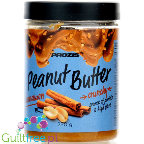 Prozis Peanut Butter Crunchy Cinnamon - crunchy peanut butter with cinnamon and agave syrup