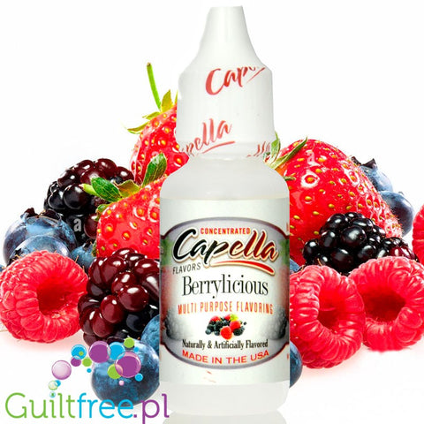 Capella Berrylicious - aromat owoców leśnych bez cukru i bez tłuszczu