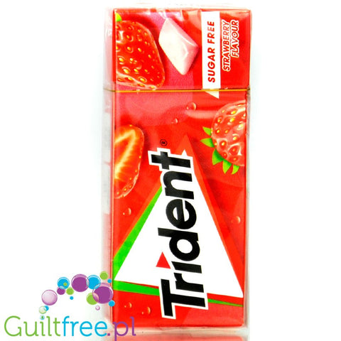 Trident Strawberry - sugar-free, strawberry chewing gum