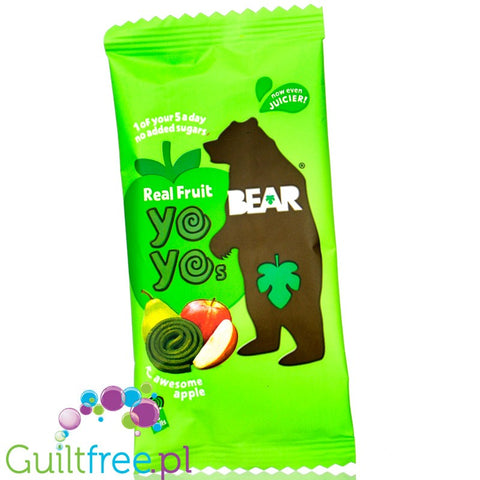 Bear Real Fruit YoYo, Awesome Apple - Jabłko - owocowe yoyo 100% owoców 27kcal