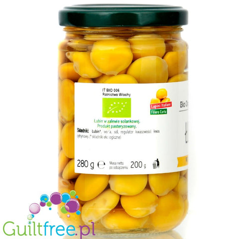 Bio Organica Italia Lupin - organiczny łubin w zalewie, alternatywa soi i ciecierzycy