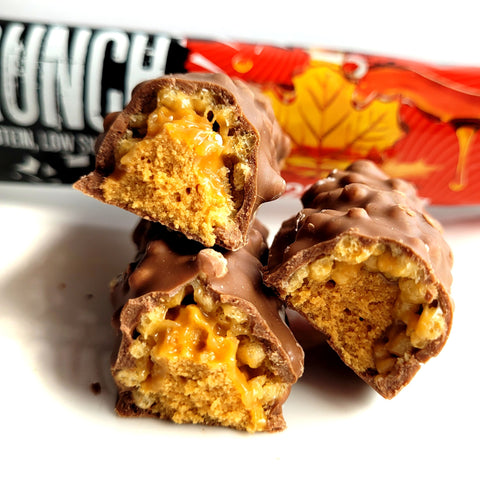 Warrior Crunch Maple Syrup - baton proteinowy 20g białka z bezcukrowym karmelem o smaku syropu klonowego