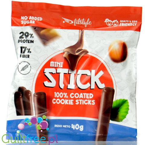 FitStyle Mini Stick Cookie - protein sticks a la Pocky in chocolate coating with no added sugar