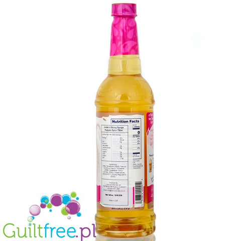 Jordan's Skinny Syrups Pumpkin Spice 750ml - syrop zero kalorii, jesienna edycja limitowana