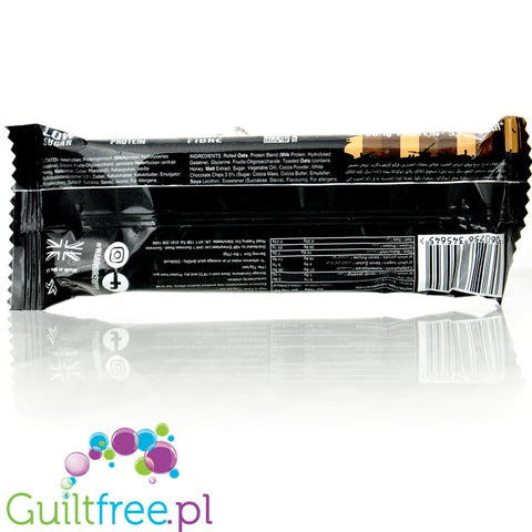 Warrior Raw Protein Flapjack Double Chocolate - oat protein bar ultra low in sugar