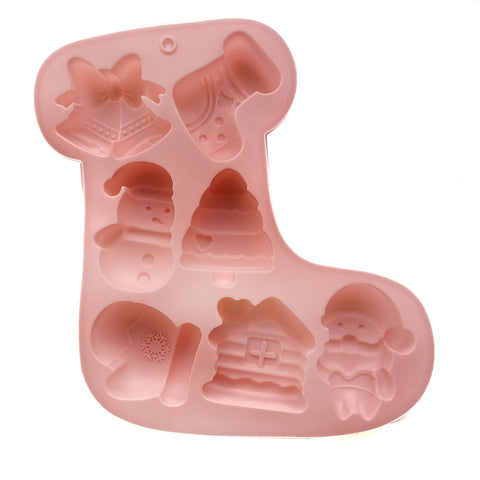 Silicone mold for gingerbread and Christmas cookies, Christmas Shoe