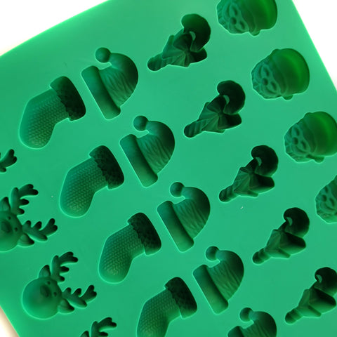 Silicone mold for marshmallows, jelly beans and chocolates, Christmas, Christmas tree green