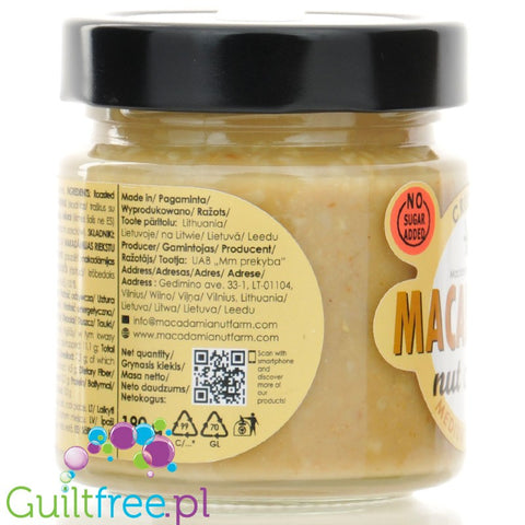 Macadamia Nut Farm Crunchy Medium Roasted Macadamia Nut Cream - krem z prażonych orzechów makadamia 100%