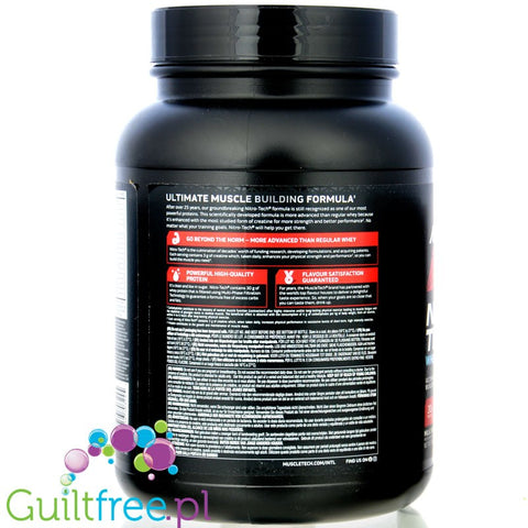 MuscleTech Nitro-Tech Whey Protein Milk Chocolate 0,9kg - białko serwatkowe, odżywka okołotreningowa z kreatyną