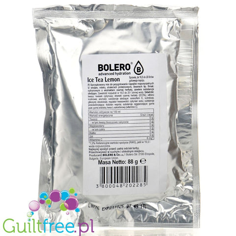 Bolero Drink XXL Ice Tea Lemon - sugar-free, instant beverage powder with stevia, mix for 20 liters