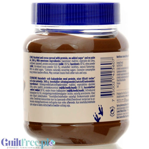 HealthyCo Proteinella Hazelnut & Cocoa - chocolate protein cream with nuts, without sugar and palm oil 360g