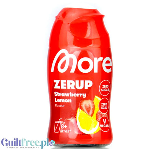 More Nutrition Zerup Strawberry Lemon - sugar free water flavor concentrate, Strawberry with Lemon, zero kcal
