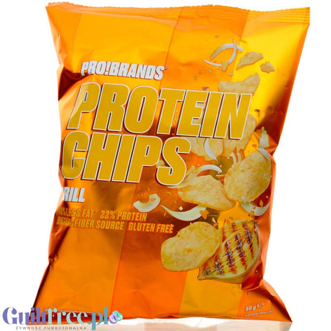 Pro!Brands ProteinPro Chips Grill - ziemniaczane chipsy białkowe z cebulką i solą morską