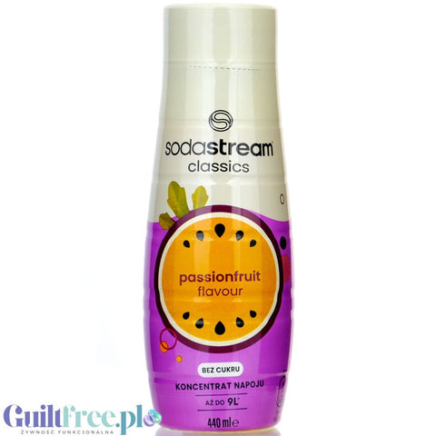 SodaStream No Sugar Passionfruit 440ml / 9L - syrop / koncentrat do wody bez cukru,  Marakuja