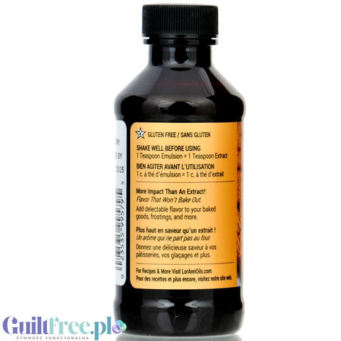 LorAnn Oils Bakery Emulsion, Cookie Butter profesjonalna emulsja aromatyczna bez tłuszczu, Maślane Ciastko 118ml