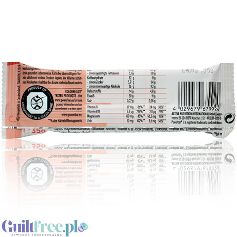 Powerbar Protein Plus Strawberry Yoghurt - protein bar with vitamin B12 and zinc