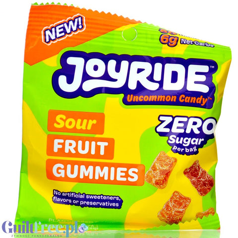 Joyride Uncommon Candy, Gummies Sours - keto fruit jellies, sour bears, 6g net carbohydrates