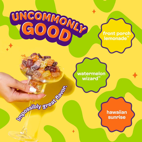 Joyride Uncommon Candy, Gummies Sours - keto fruit jellies, sour bears, 6g net carbohydrates
