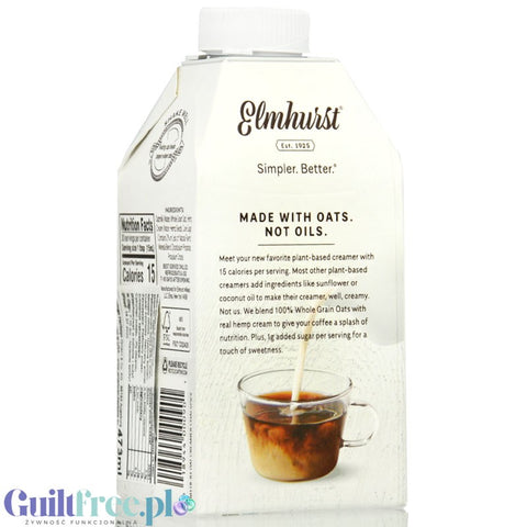 Elmhurst Oat Creamer Chai Spice - vegan non-dairy oat milk without thickeners or oils