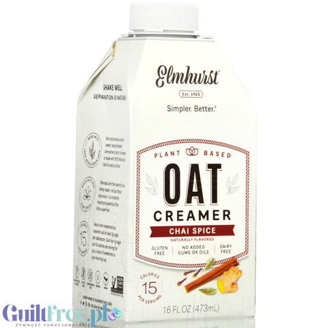 Elmhurst Oat Creamer Chai Spice - wegańskie nie-mleko owsiane bez zagęstników i olejów