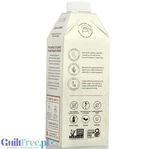 Elmhurst Cashew Creamer Cinnamon Churro - wegańskie nie-mleko owsiane z nerkowcami, bez karagenu, guaru i olejów