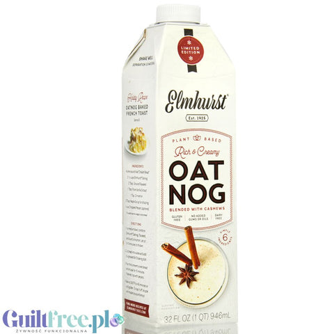 Elmhurst Cashew OatNog - wegańskie nie-mleko owsiane z nerkowcami, bez karagenu i gumy guar