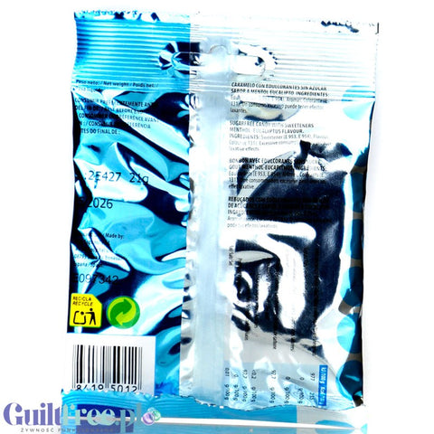 Clix Caramelos Mentol Eucalipto - lodowe cukierki bez cukru o smaku eukaliptusowo-mentolowym, bez laktozy i glutenu