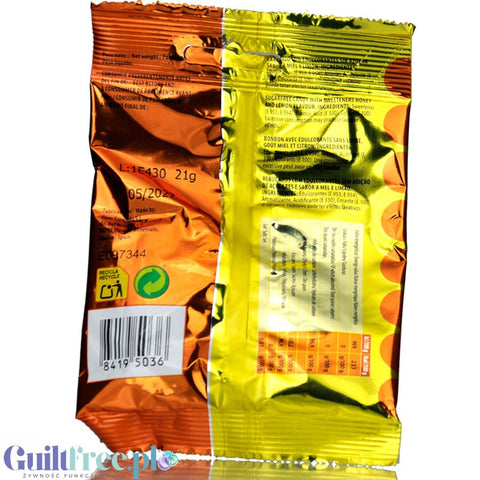 Clix Caramelos Miel Limon - bezglutenowe cukierki o smaku miodowo-cytrynowym bez cukru i laktozy