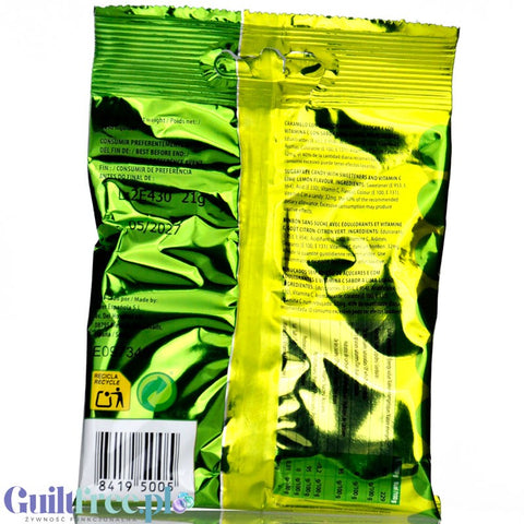 Clix Caramelos Lima Limon - bezglutenowe cukierki o smaku limonkowo-cytrynowym bez cukru i laktozy