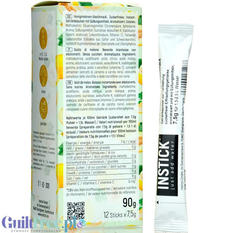 INSTICK Honeydew Melon sugar free instant drink