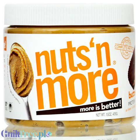 Nuts 'N More Peanut Butter Cup - masło orzechowe z białkiem serwatkowym WPI i z ksylitolem