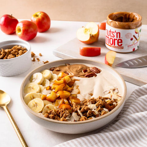 Nuts 'N More Almond Butter Apple - almond butter with WPC whey protein and xylitol, Apple, Cinnamon & Cranberry