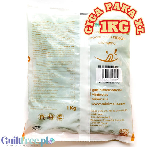 Minimelis Gummy Pearls Green GIGA PAKA 1KG - sour green jelly balls without sugar 40% less calories