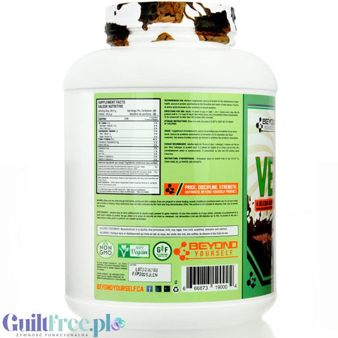 Beyond Yourself Vegan Protein Brownie Batter 1,8kg - wegańska odżywka białkowa z fermentowanych białek roślinnych