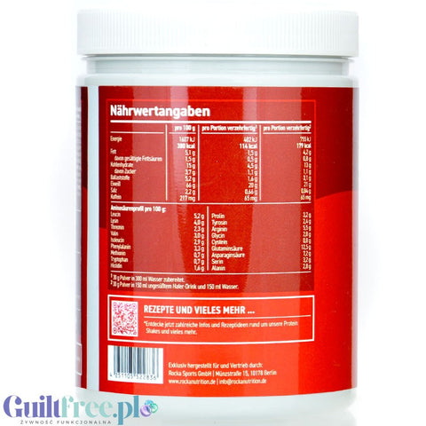Rocka Nutrition Protein Coffee Speculoos Latte 300g - vegan protein coffee 65mg caffeine, Speculoos Cookies flavor