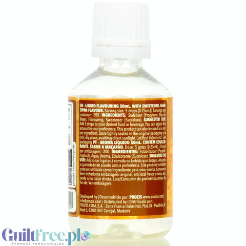 Prozis Yummy Drops Marzipan - sweetened flavor drops, Marzipan