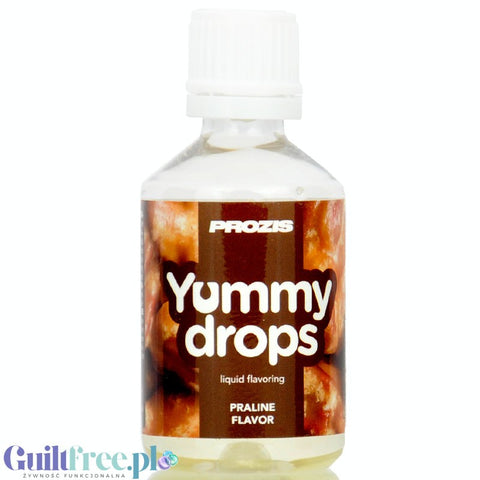 Prozis Yummy Drops Praline - sweetened flavor drops, Praline flavor.