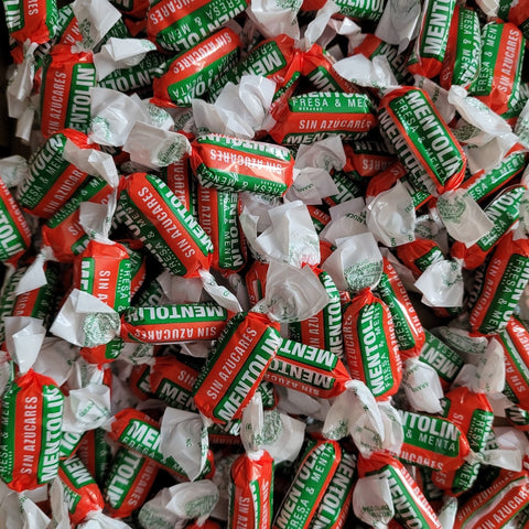 Mentolin Fresa & Menta - truskawkowo-mentolowe cukierki bez cukru na wagę