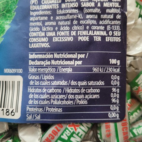 Mentolin Extra Fuerte - POWERFUL (!) menthol-eucalyptus candies without sugar by weight.